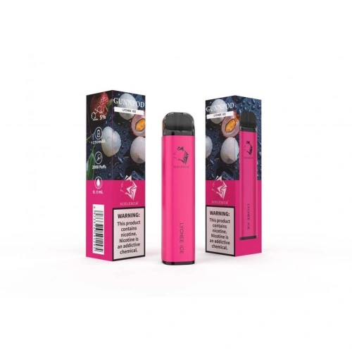 Kertakäyttöinen höyrystinkynä 2000Puffs E-Cigarette Gunnpod